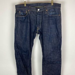 The Strike Gold Jeans Japanese Selvedge Denim Straight Leg Size 34 X 35